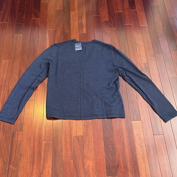 Faconnable Navy V Neck Sweater - Picture 3 of 6